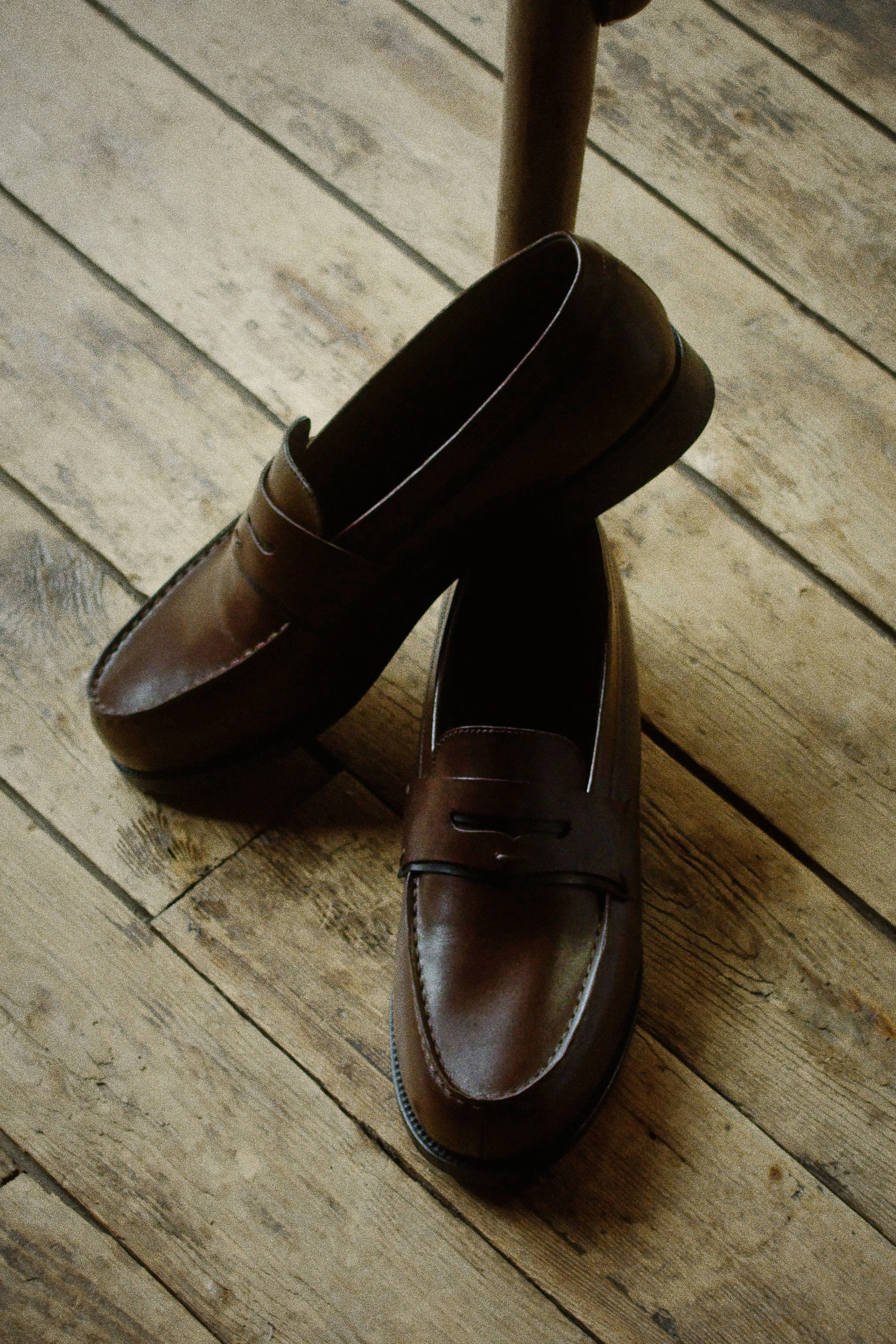 180 BROWN LOAFERS J.M. WESTON & SOEUR