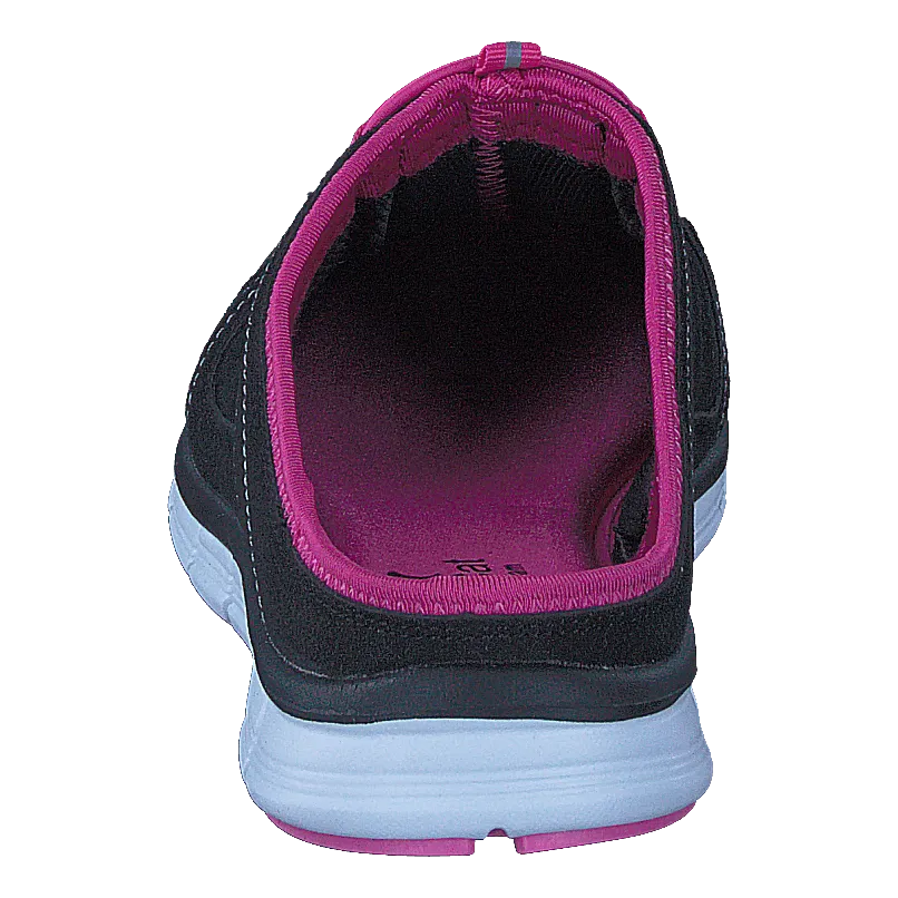 435-1309 Comfort Sock Black/Fuchsia