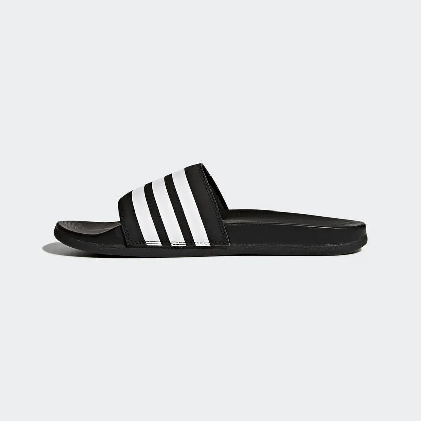 Adidas Adilette Cloudfoam Plus Stripes Men's Slides Black/White AP9971