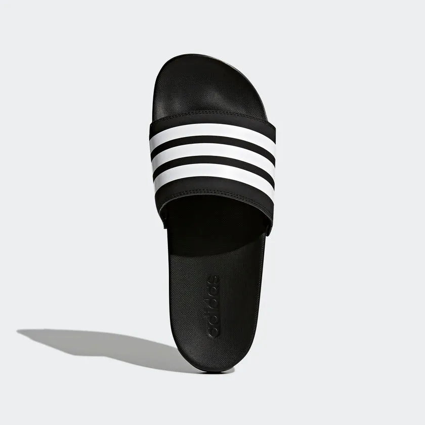 Adidas Adilette Cloudfoam Plus Stripes Men's Slides Black/White AP9971