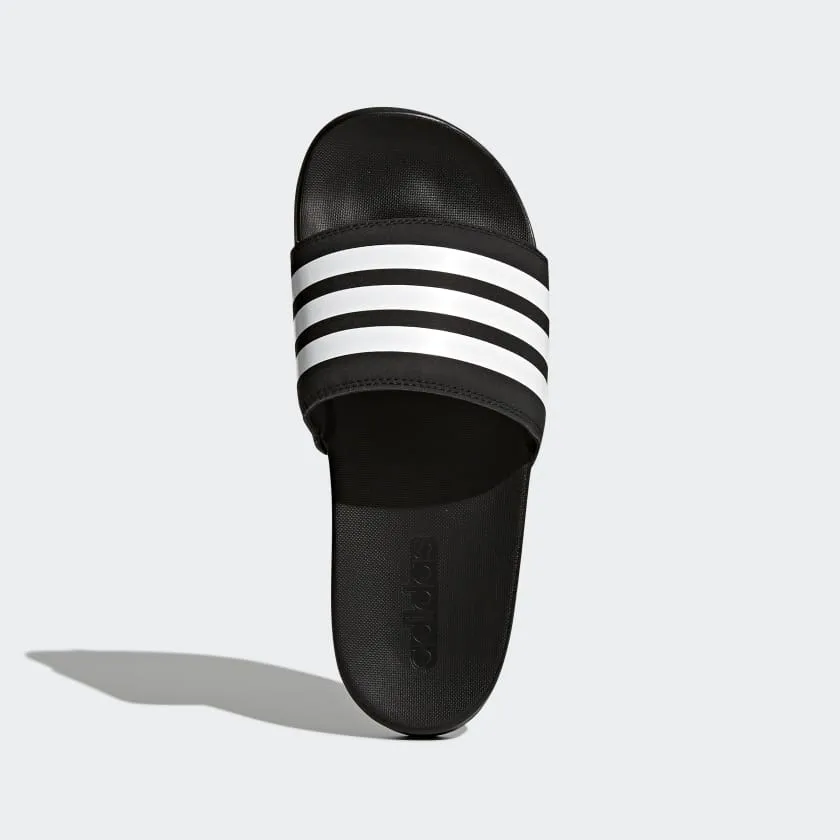 Adidas Adilette Cloudfoam Plus Stripes Women's Slides Black/White AP9966