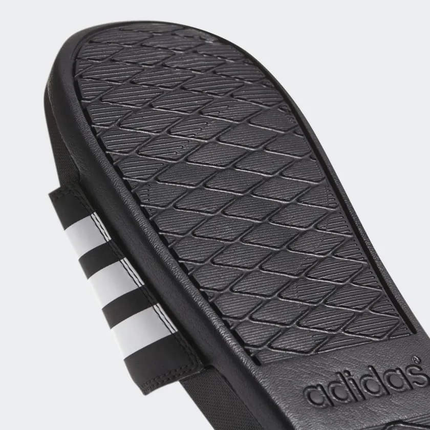 Adidas Adilette Cloudfoam Plus Stripes Women's Slides Black/White AP9966