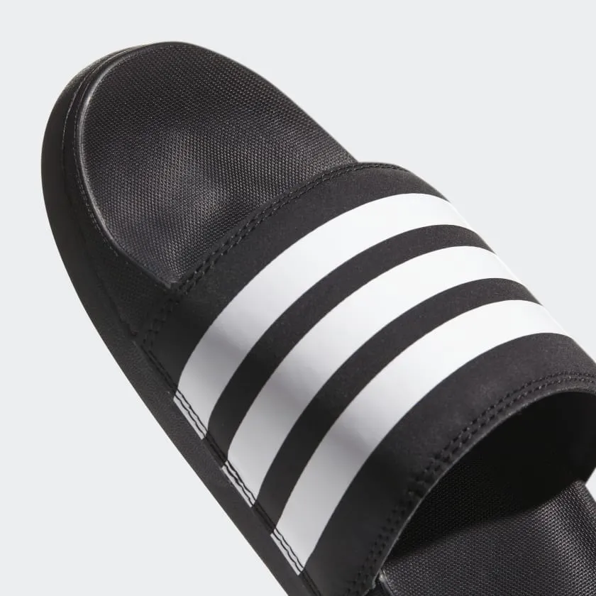 Adidas Adilette Cloudfoam Plus Stripes Women's Slides Black/White AP9966