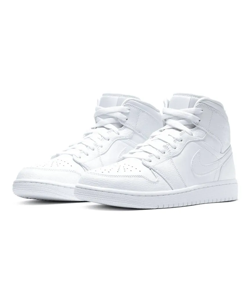 Air Jordan 1 Mid Triple White