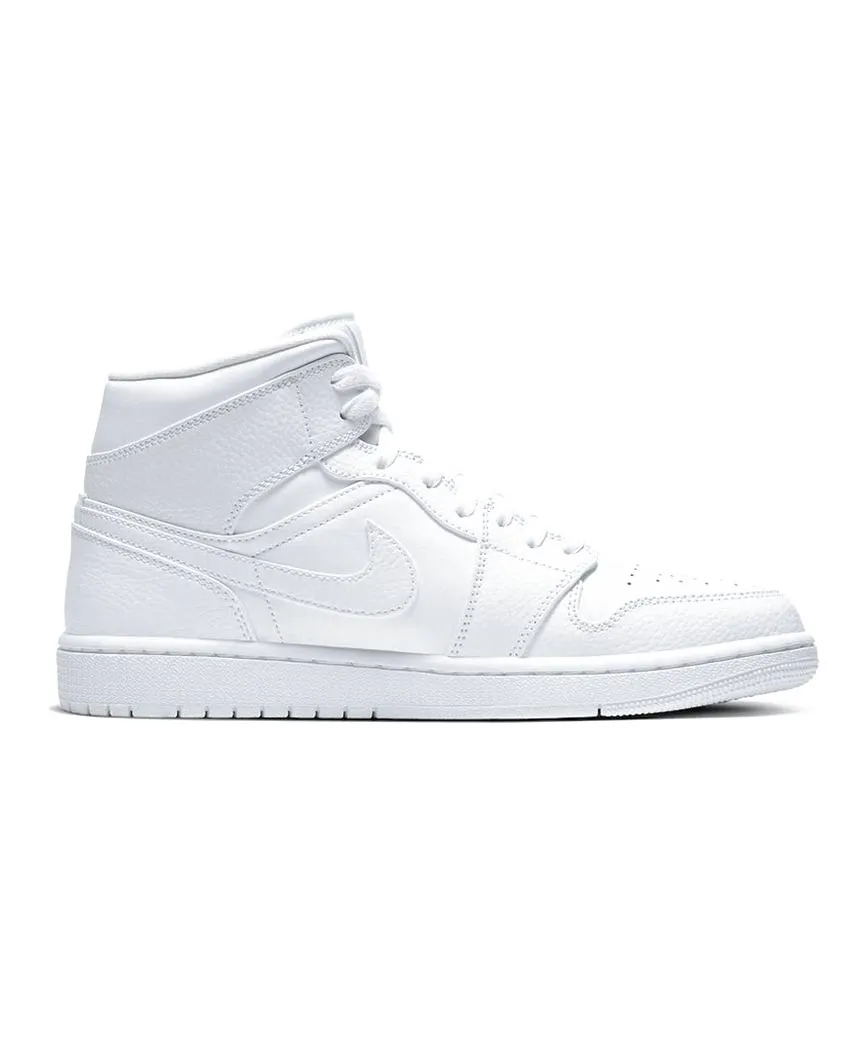 Air Jordan 1 Mid Triple White