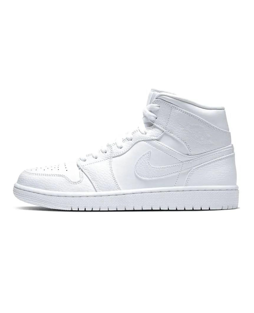 Air Jordan 1 Mid Triple White