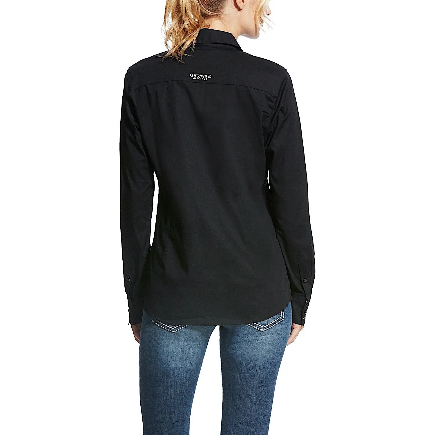 Ariat Women's Wrinkle Resist Kirby Stretch Shirt Black