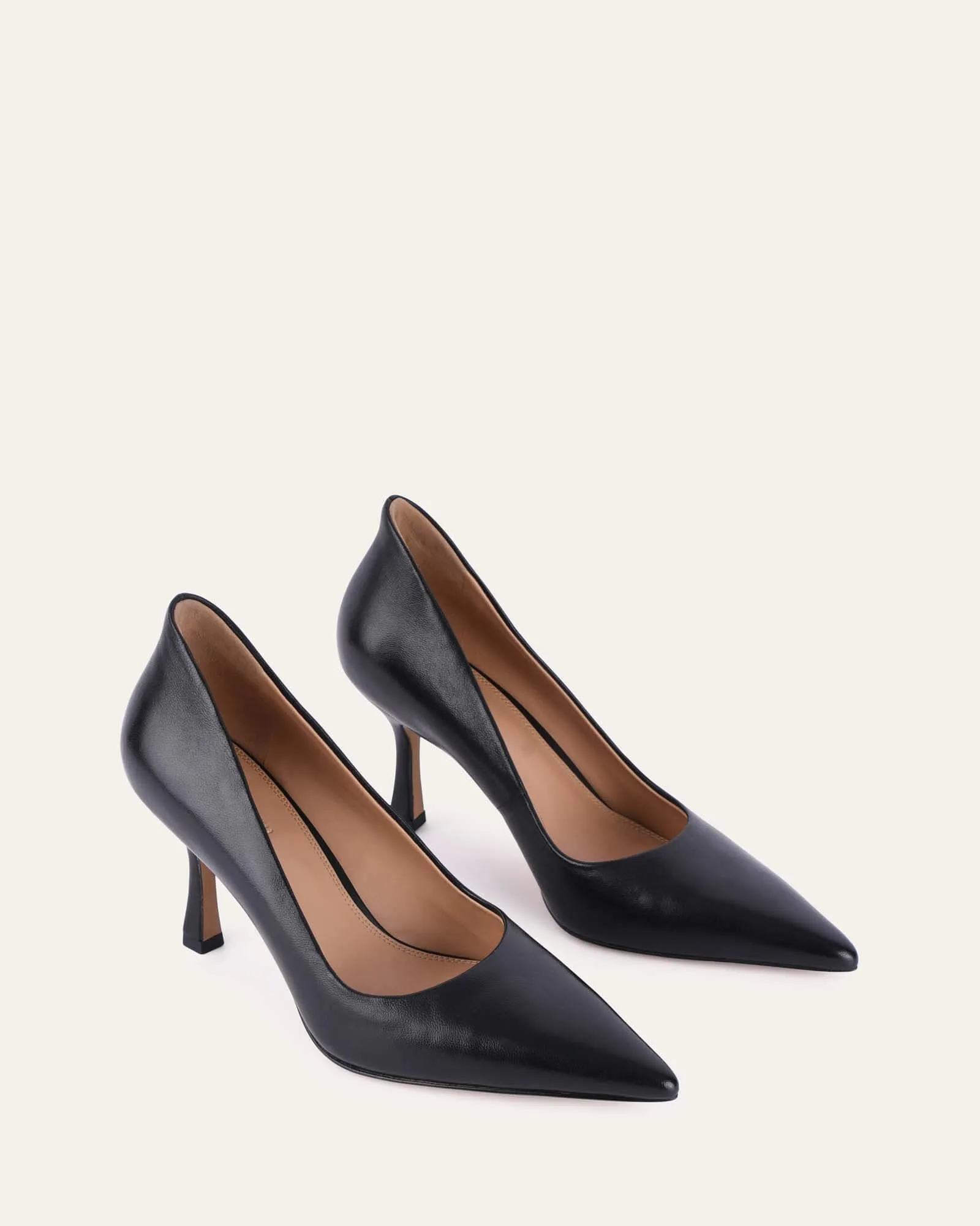 ASPIRE HIGH HEELS BLACK LEATHER