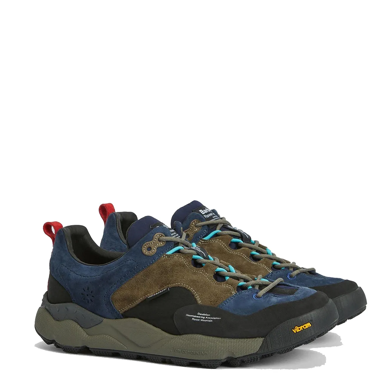 Barbour x Flower Mountain Mountain Back Country Trainer Navy / Olive