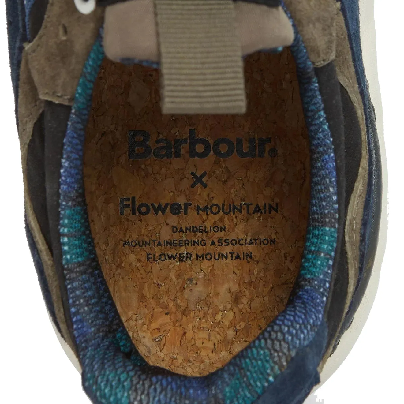 Barbour x Flower Mountain Yamano 3 Trainer Navy / Olive