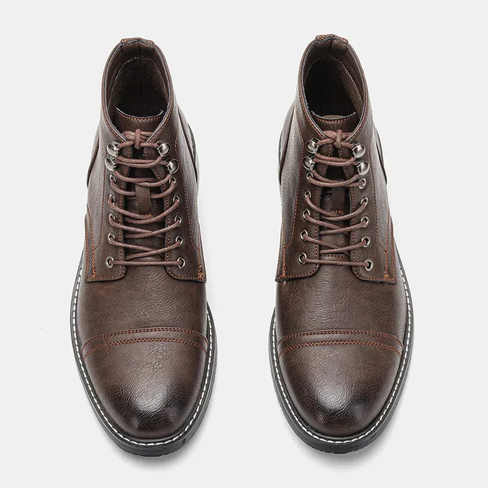 Bernard™ - vintage reinforced toe derby boots