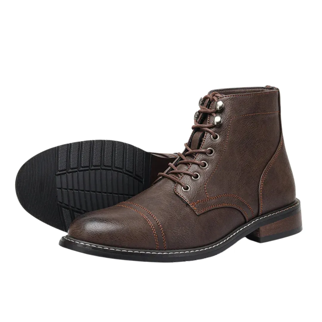 Bernard™ - vintage reinforced toe derby boots