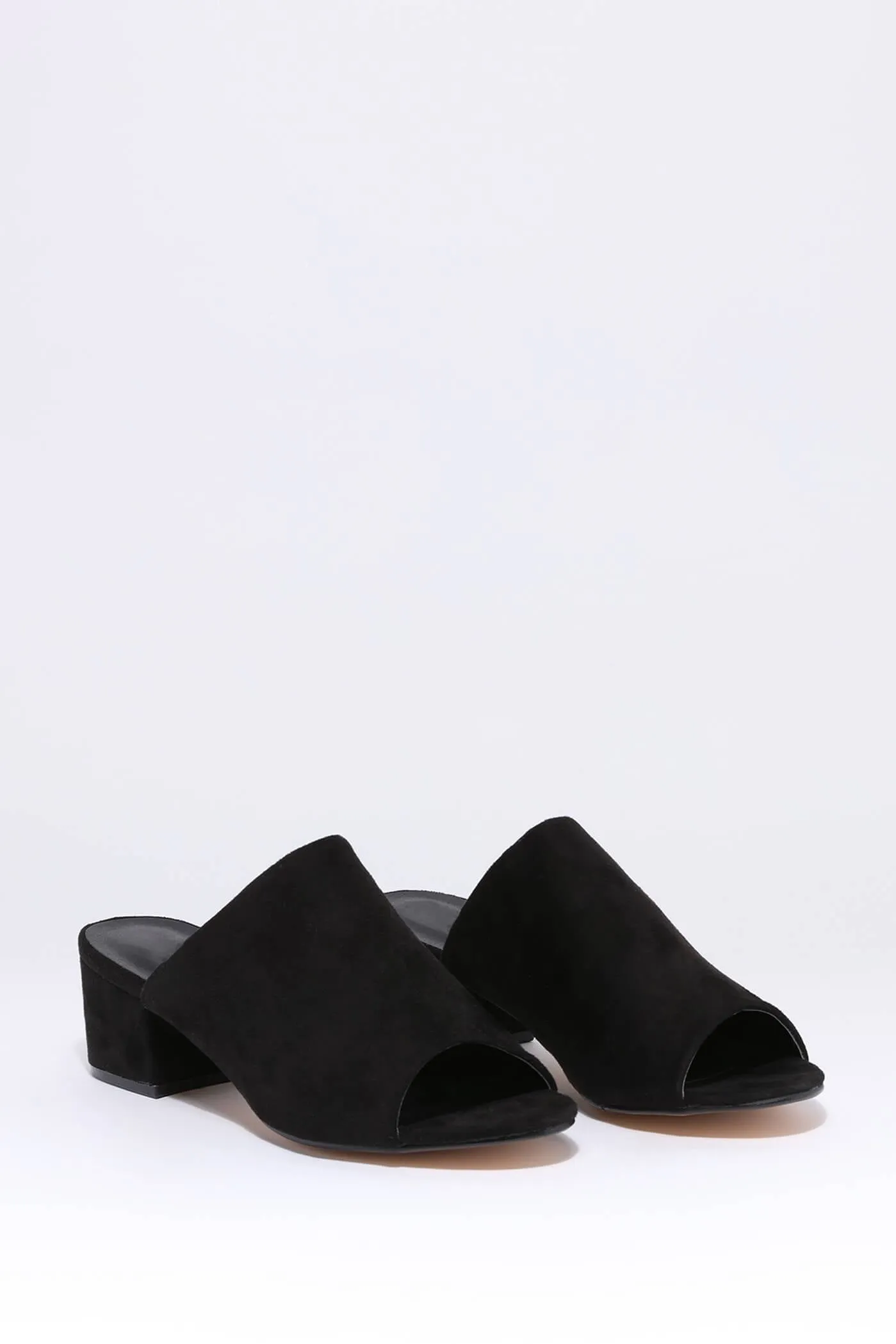 Black Block Heel Sandal