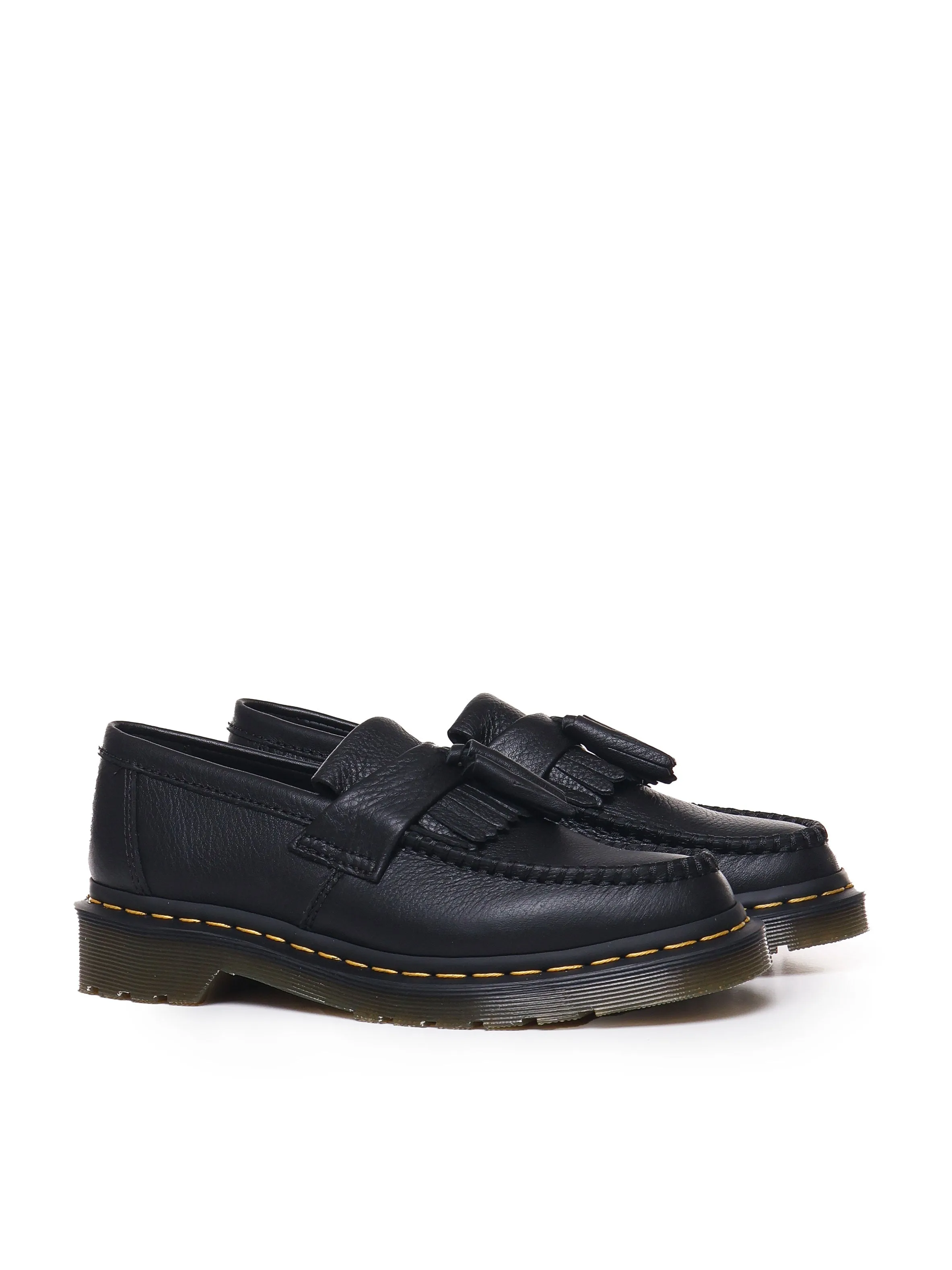 Black Moccasin Loafers with Tassels