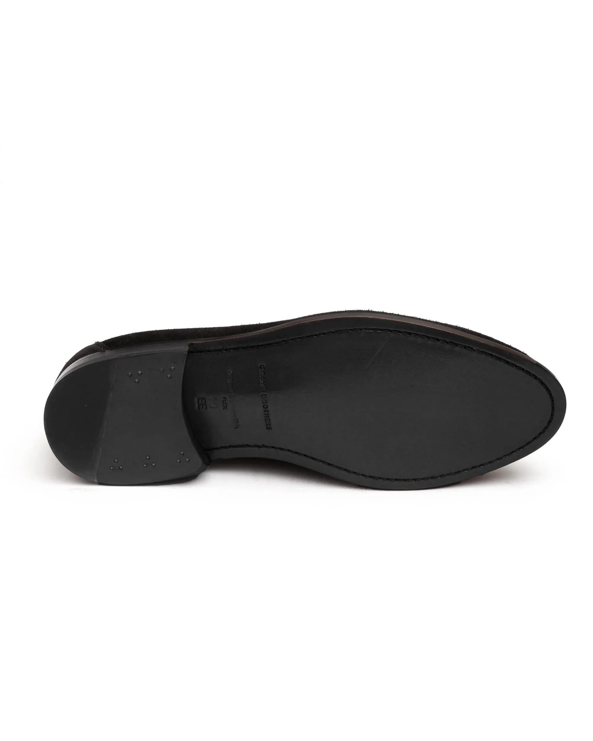 Black Suede Penny Loafer