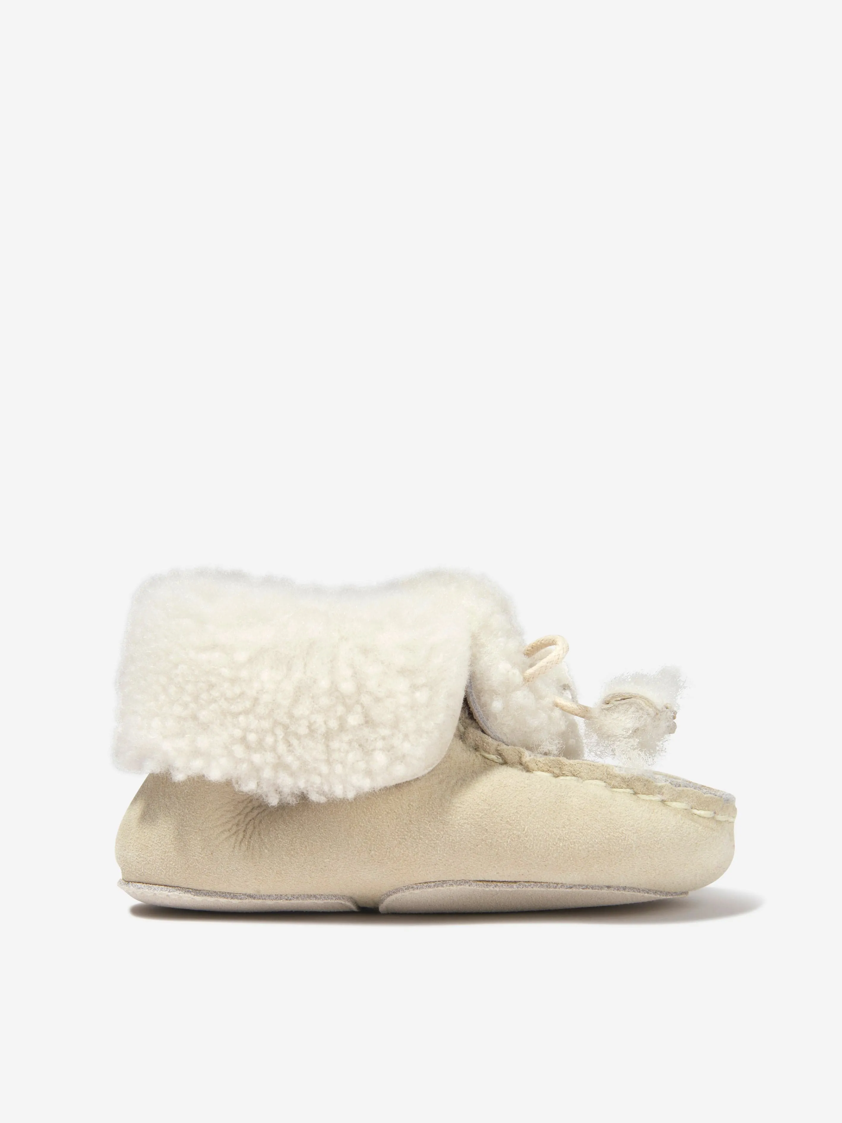 Bonpoint Baby Suede Leather Slippers