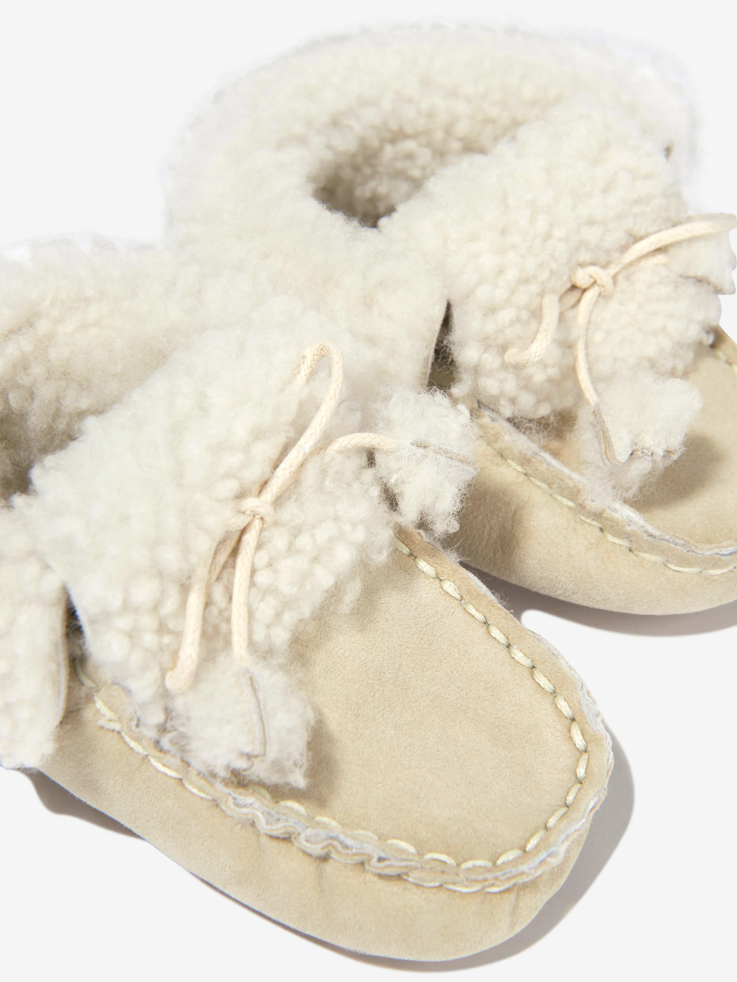 Bonpoint Baby Suede Leather Slippers