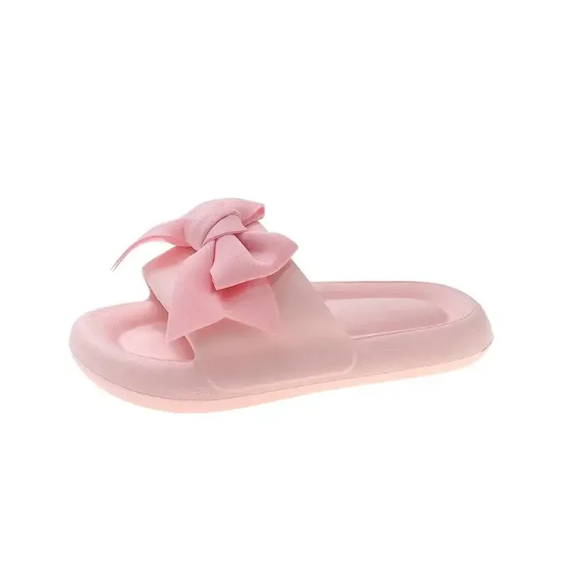 Bow Soft Slippers Bedroom Flip Flops