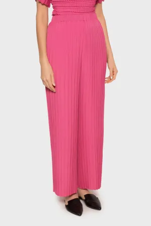 Box Pleated Wide Leg Pants