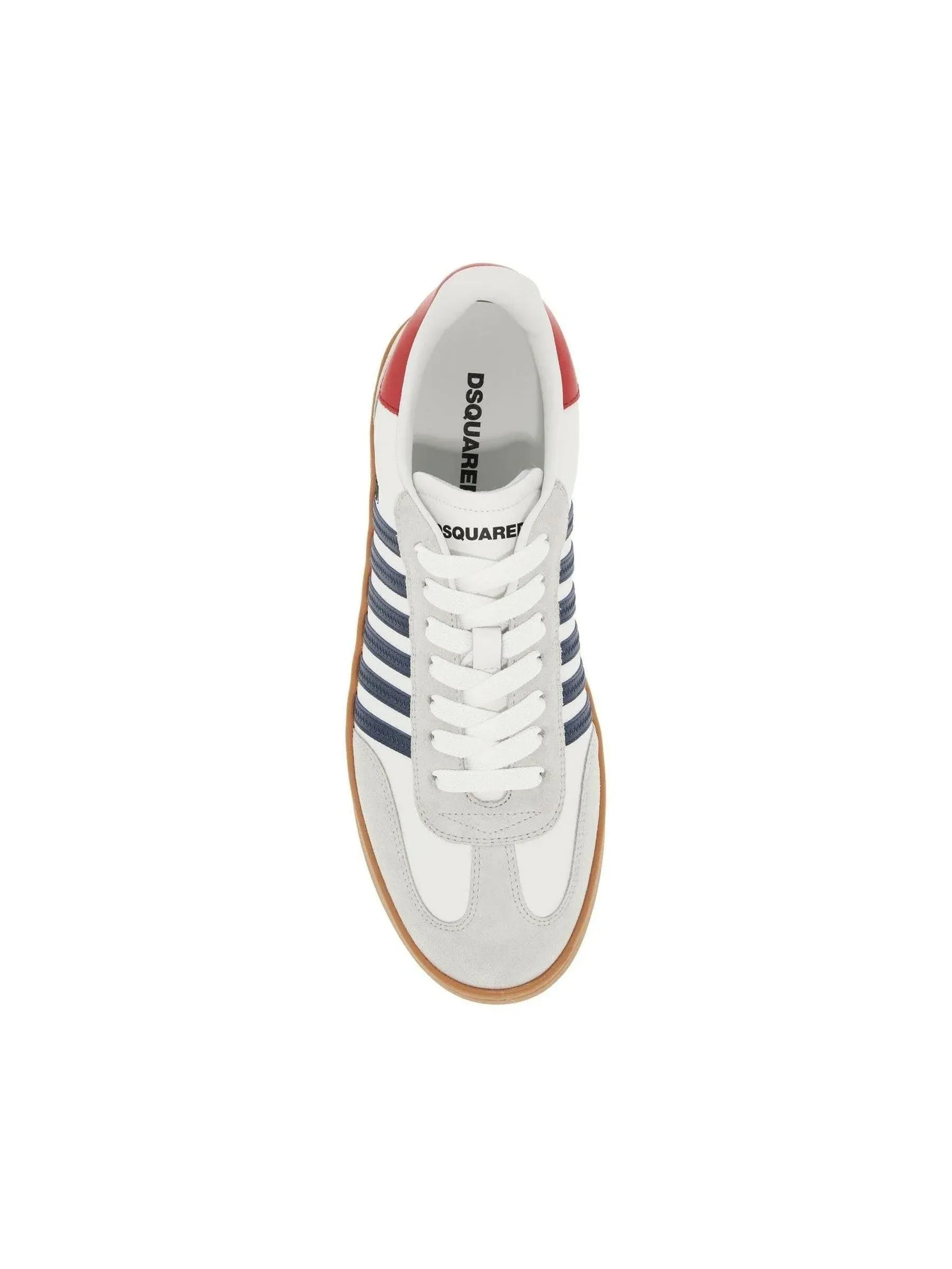 Boxer Striped Leather Sneakers