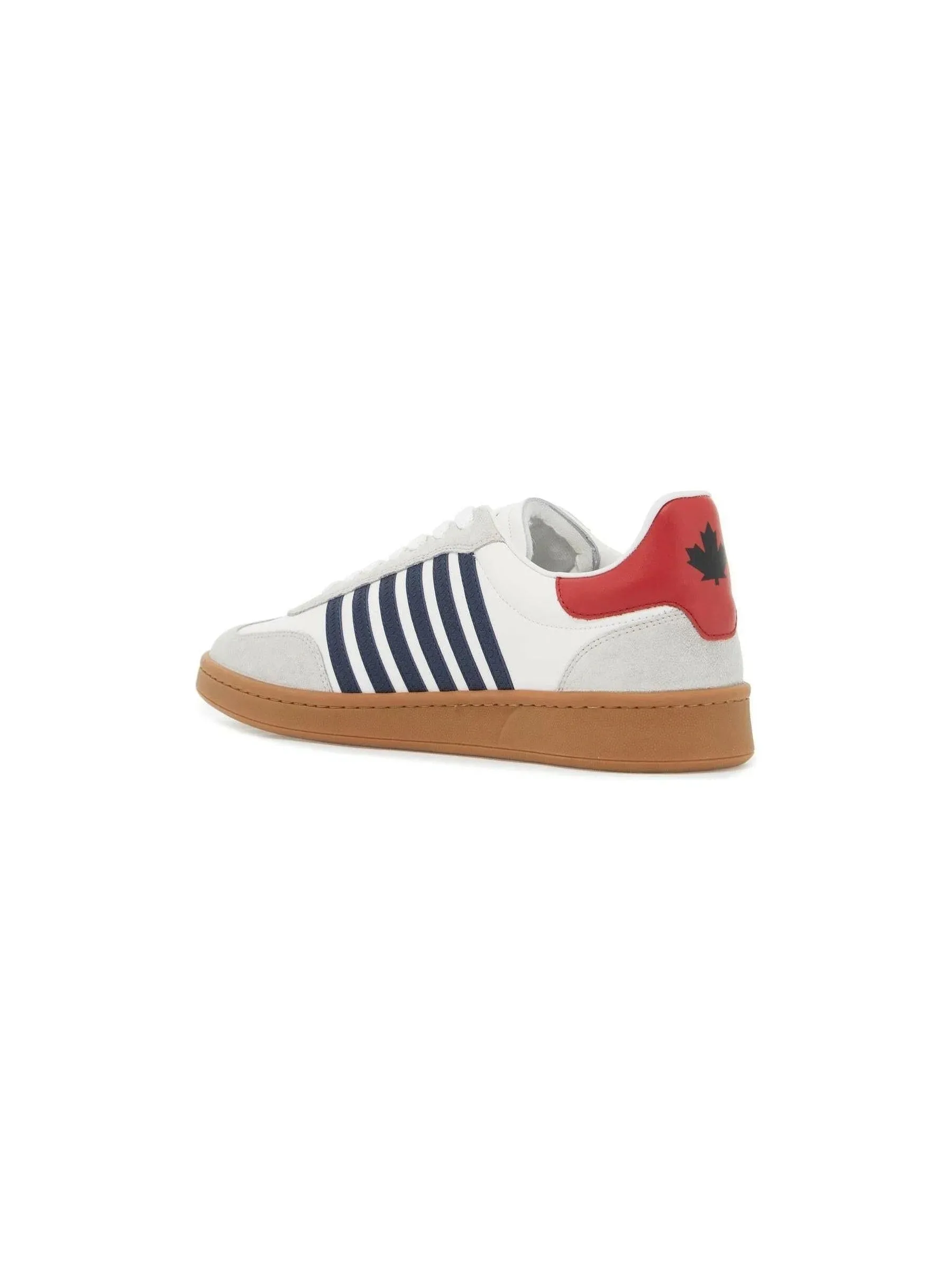 Boxer Striped Leather Sneakers