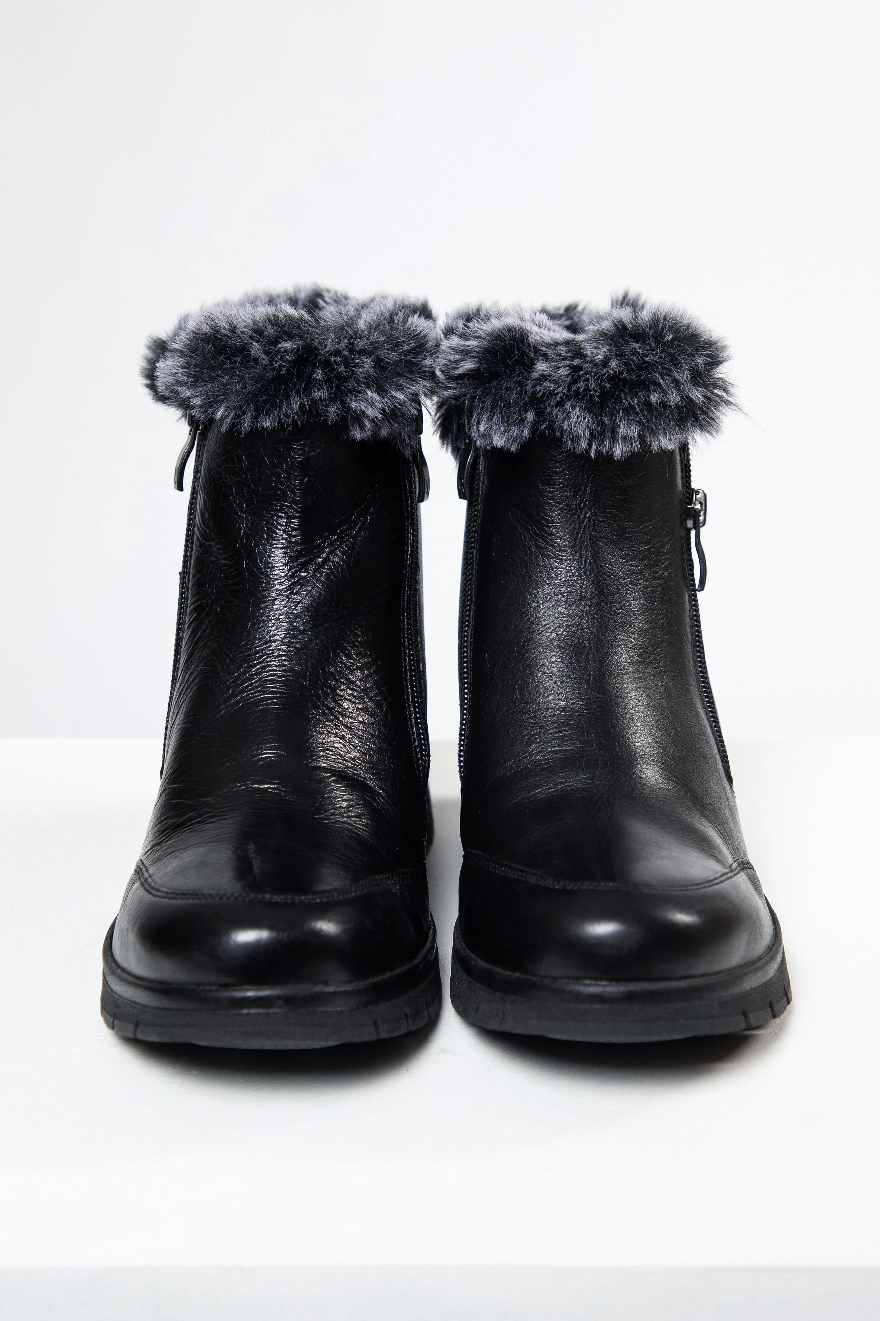 Brussels Glide fur boots Grey