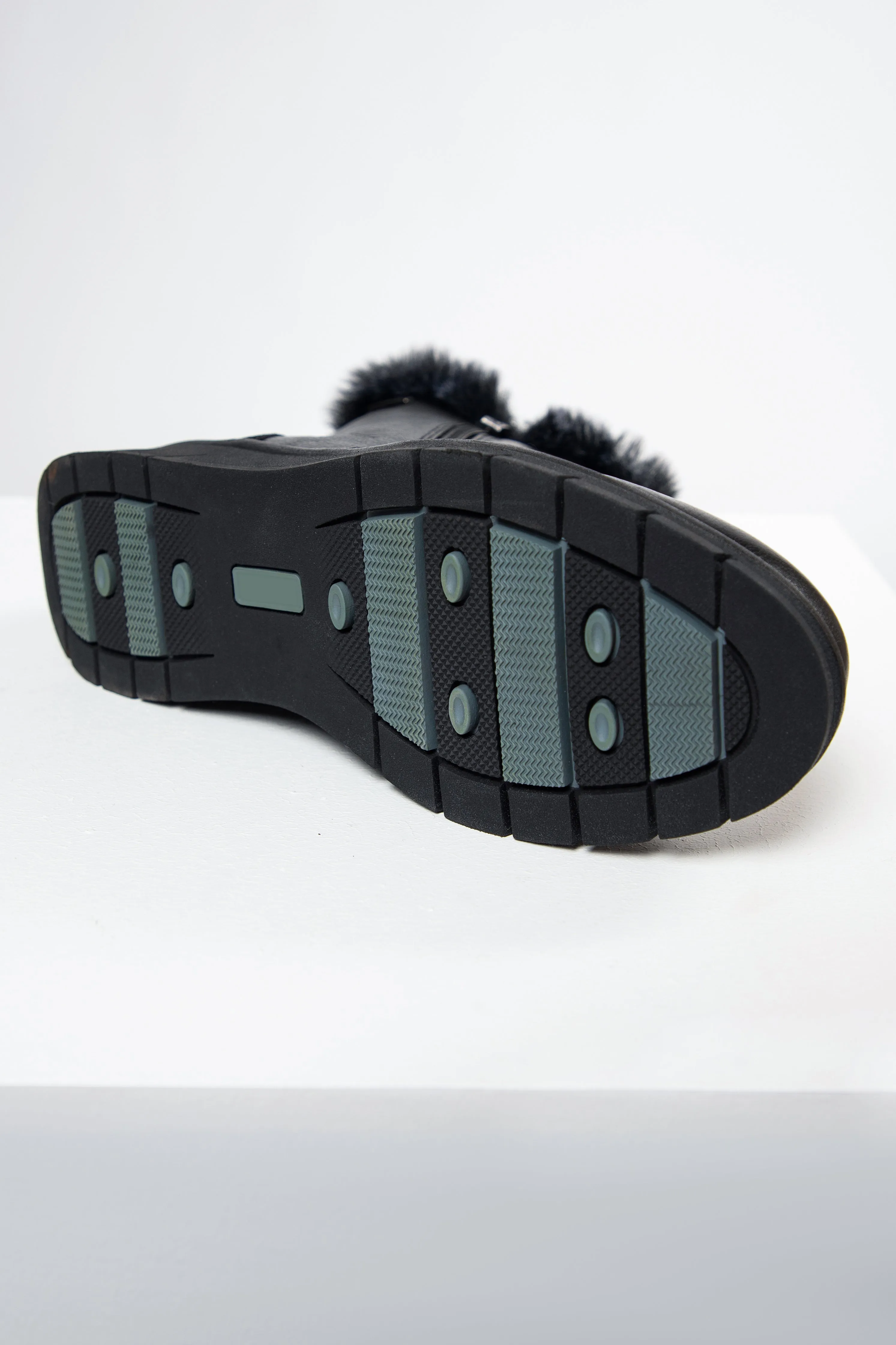 Brussels Glide fur boots Grey