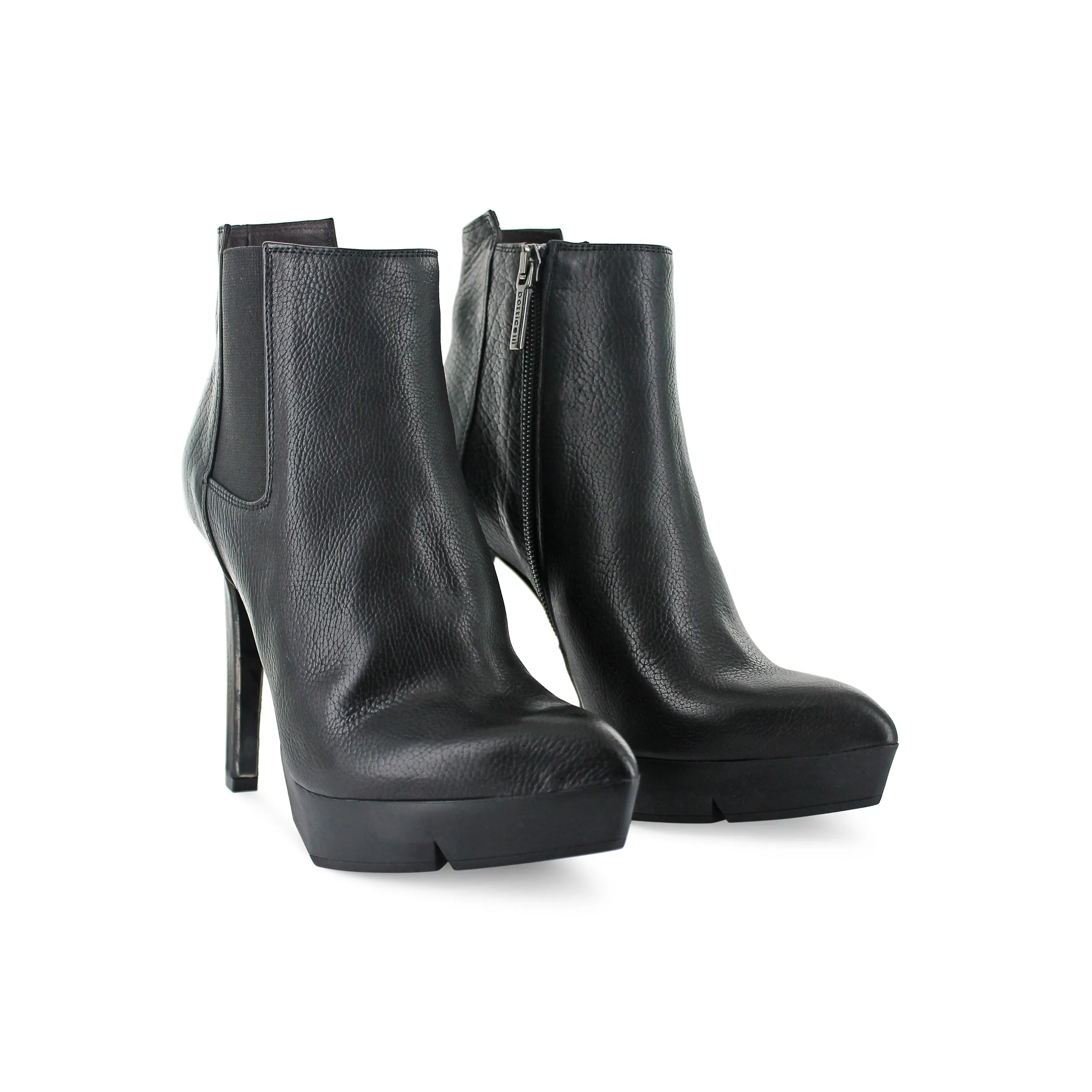 Cin21 - Black Leather Platform Boot