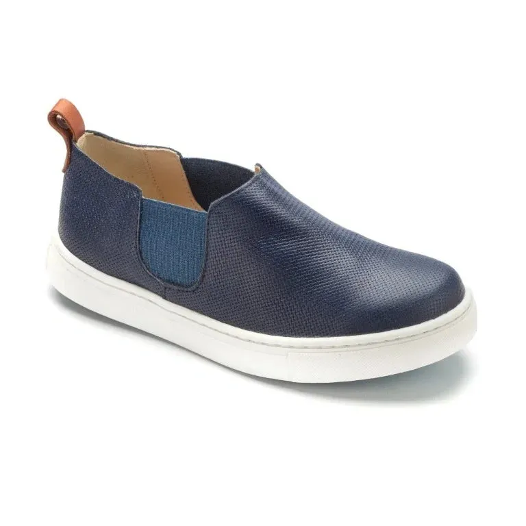 Ciro - Navy Soft Leather Sneaker for Girl by Manuela de Juan