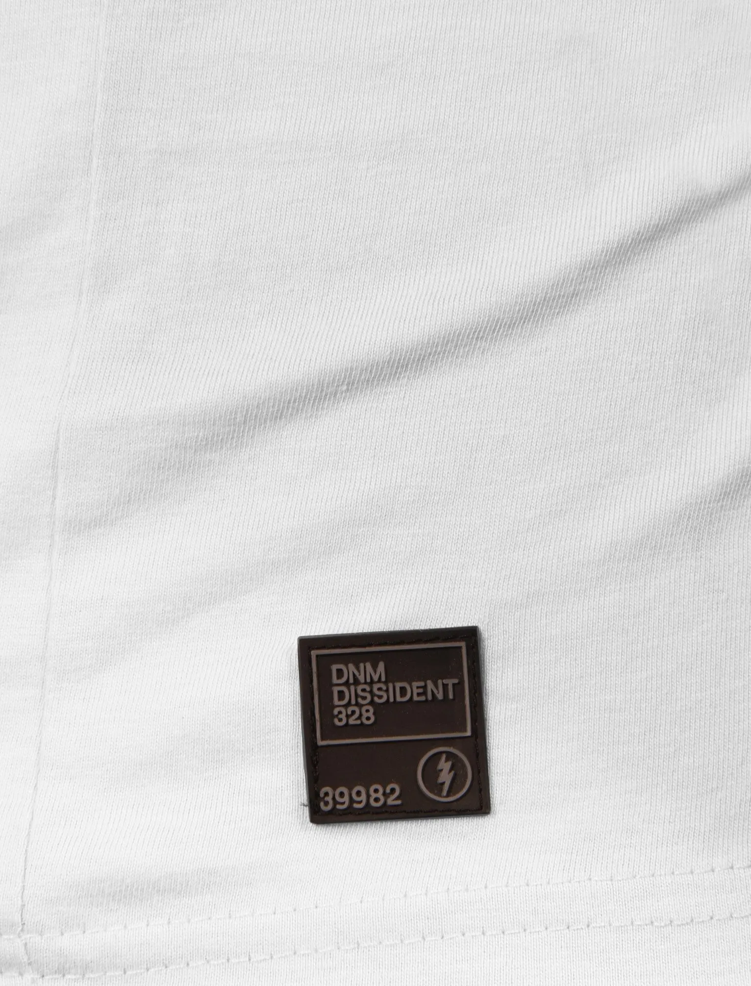 Convex Motif Cotton T-Shirt In Optic White - Dissident