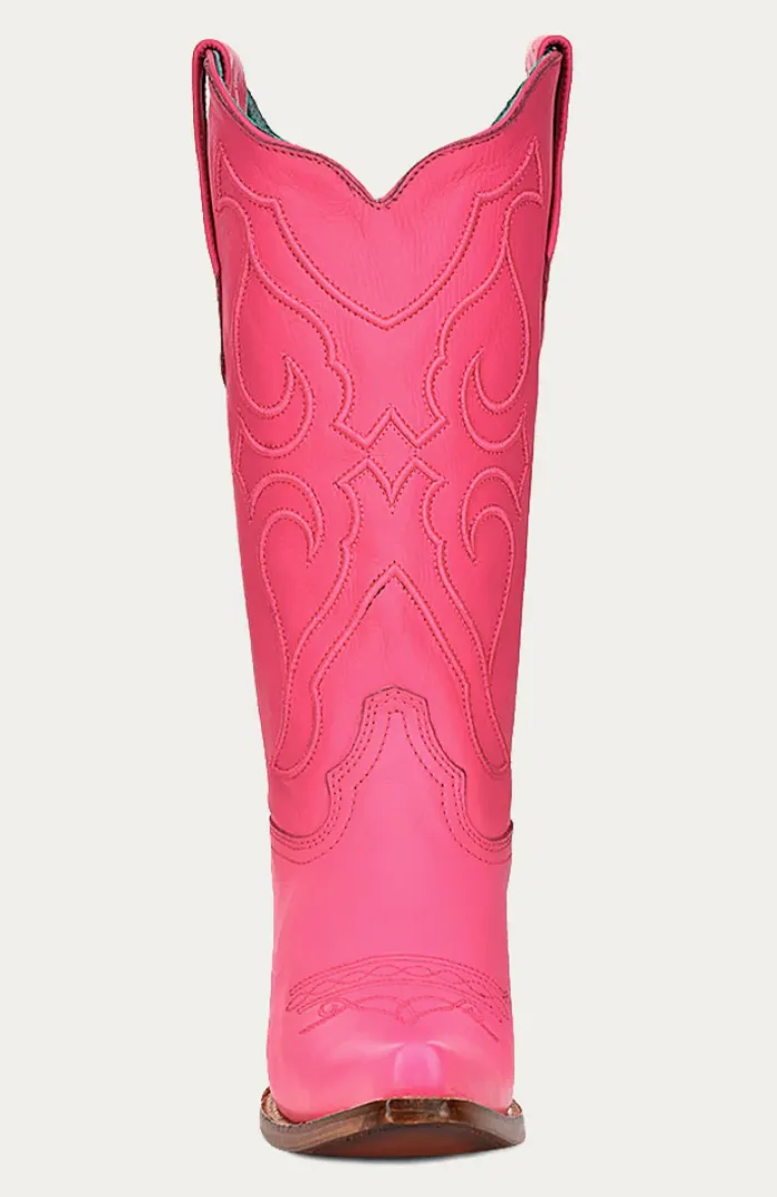 Corral Ladies Pink Snip Toe Boots Style Z5138