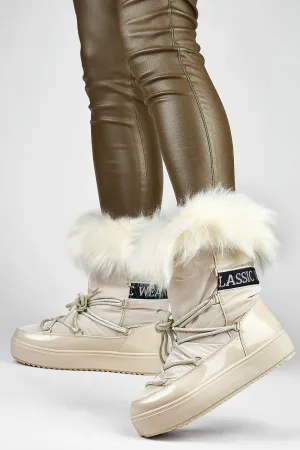 Cosy Faux Fur-Lined Winter Boots