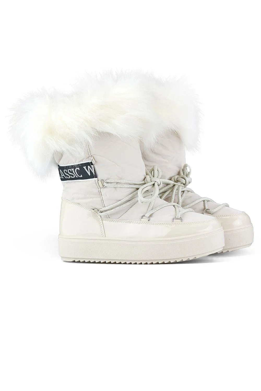 Cosy Faux Fur-Lined Winter Boots