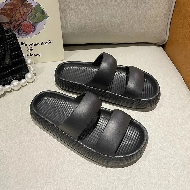 Cozy Anti-Slip Platform Slides for Women