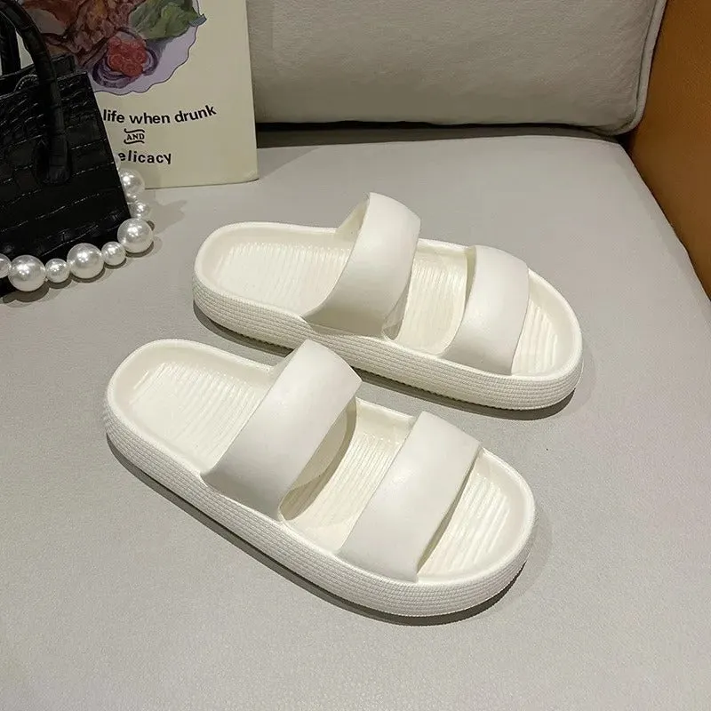 Cozy Anti-Slip Platform Slides for Women