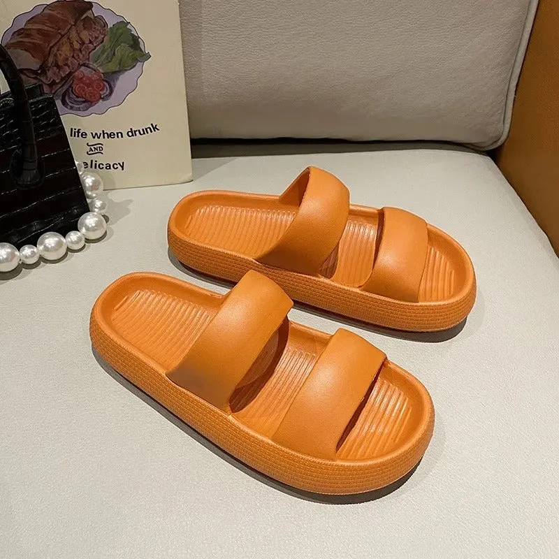 Cozy Anti-Slip Platform Slides for Women