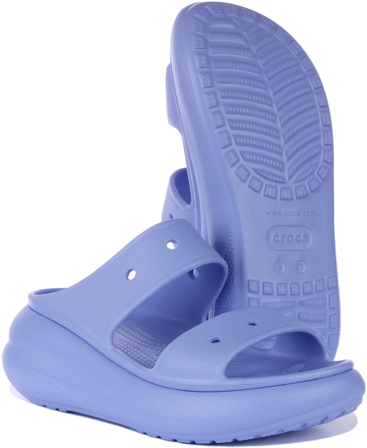 Crocs Classic Crush Platform In Blue