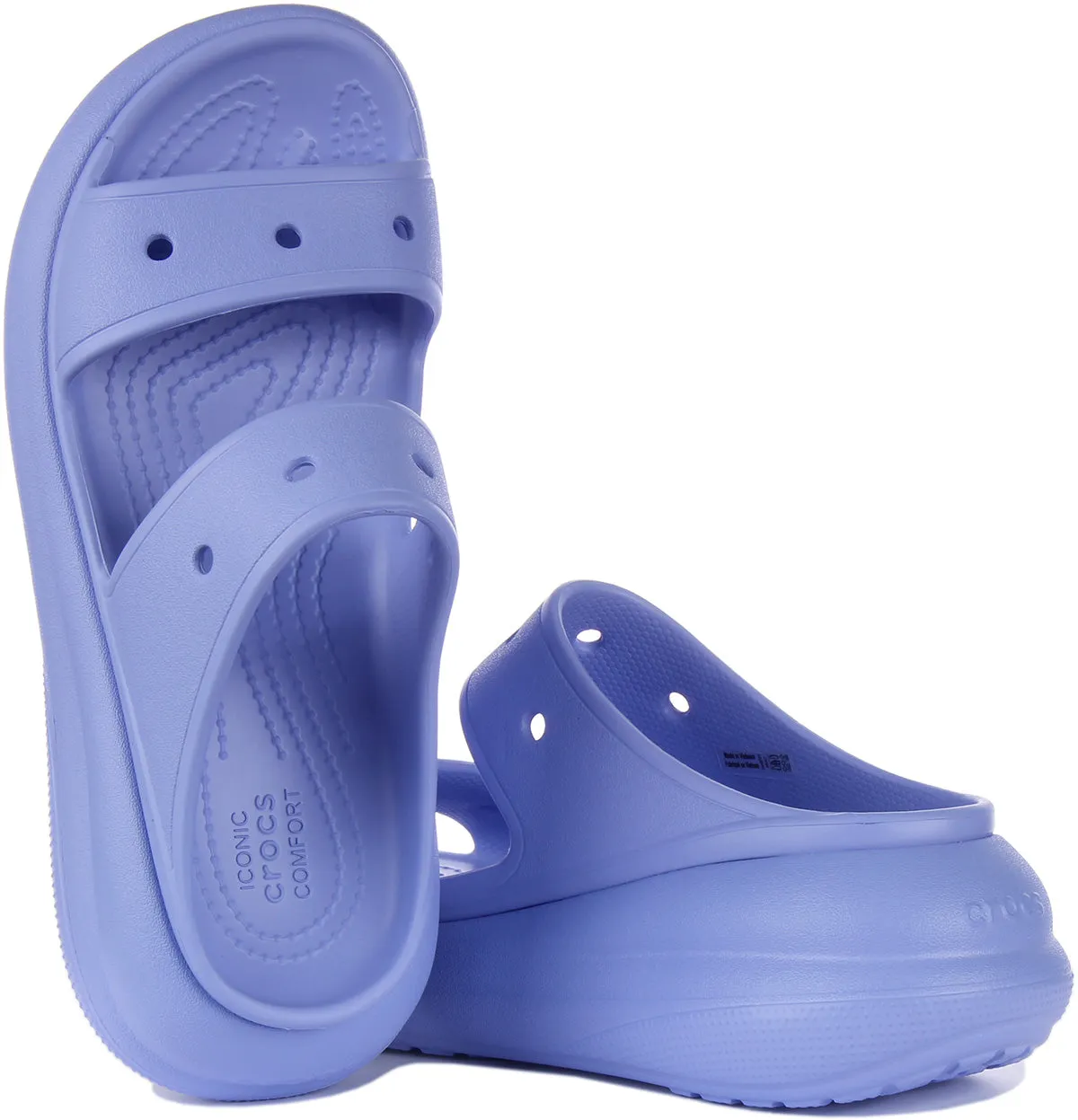 Crocs Classic Crush Platform In Blue