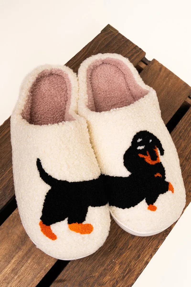 Dachshund Plush Slippers