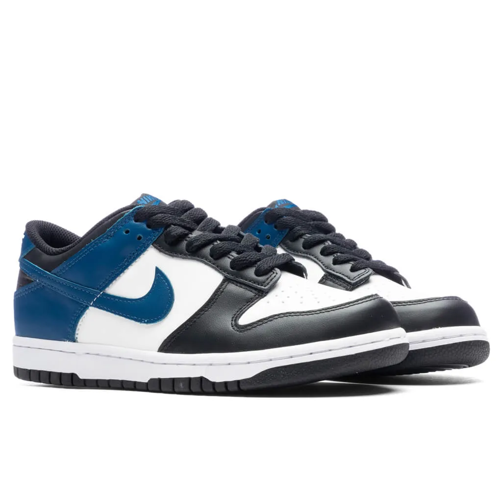 Dunk Low (GS) - Summit White/Industrial Blue/Black