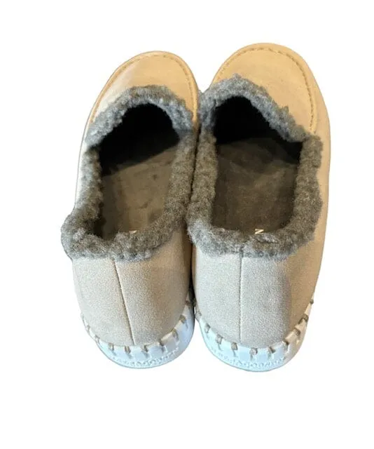 FAUX FUR LINED BEIGE LOAFER