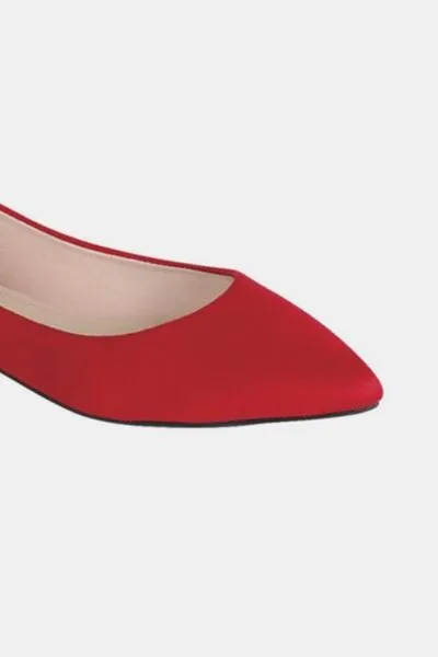 Forever Link Pointy Toe Slip On Flat Loafers