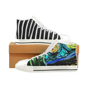 Gocciolare Zebra Men’s Classic High Top Canvas Shoes