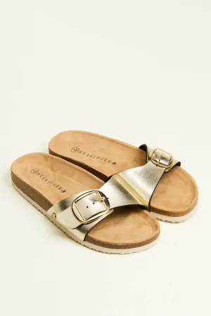 Gold Strap Sandals