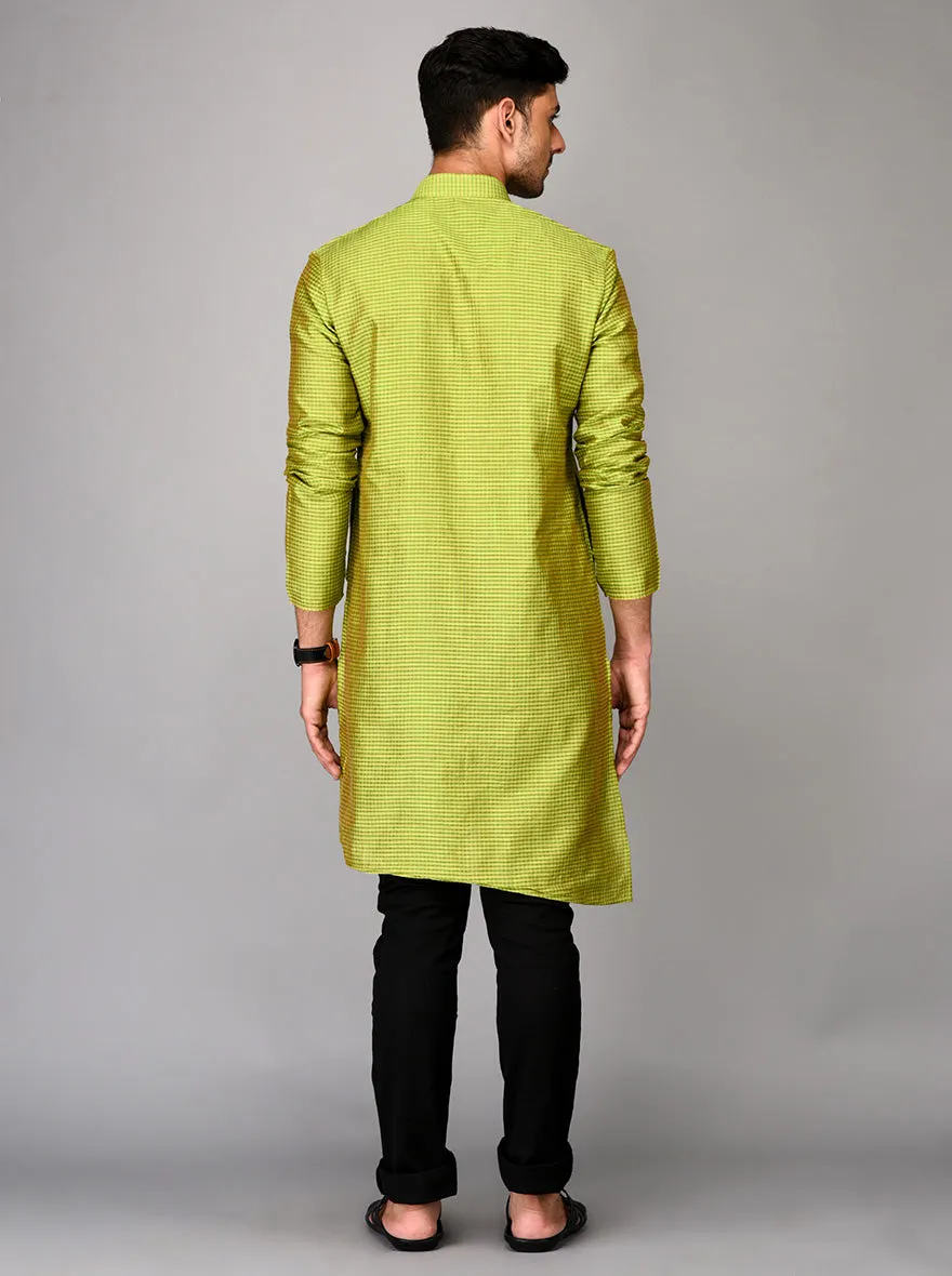 Green Chequered Kurta | Azania