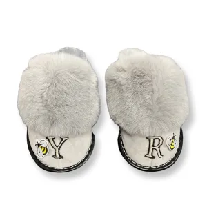 Grey Bee-You Limited Edition Personalized Slipper