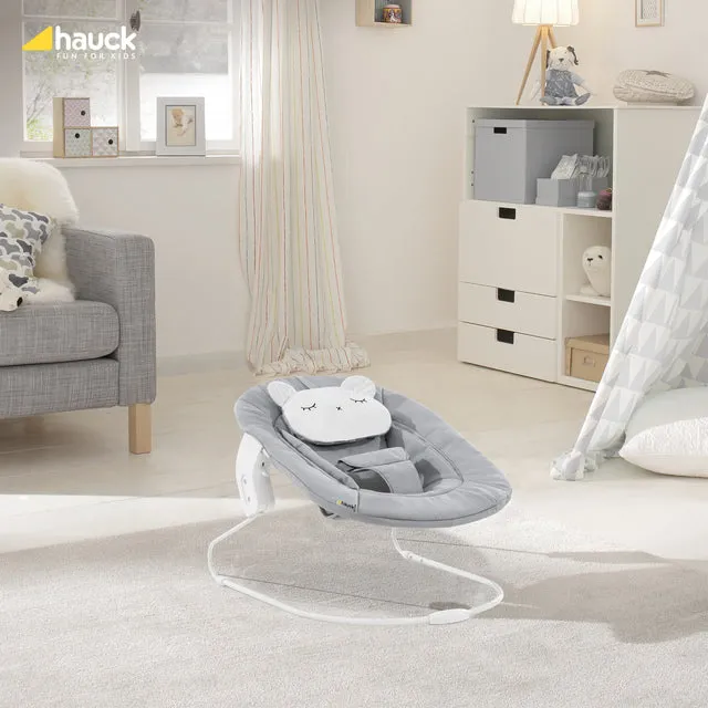 Hauck Alpha Bouncer 2 in 1 - Pastel Bear - Light Grey