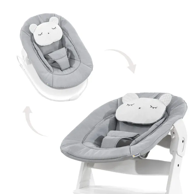 Hauck Alpha Bouncer 2 in 1 - Pastel Bear - Light Grey