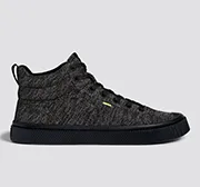 IBI High Stone Black Knit Sneaker Men