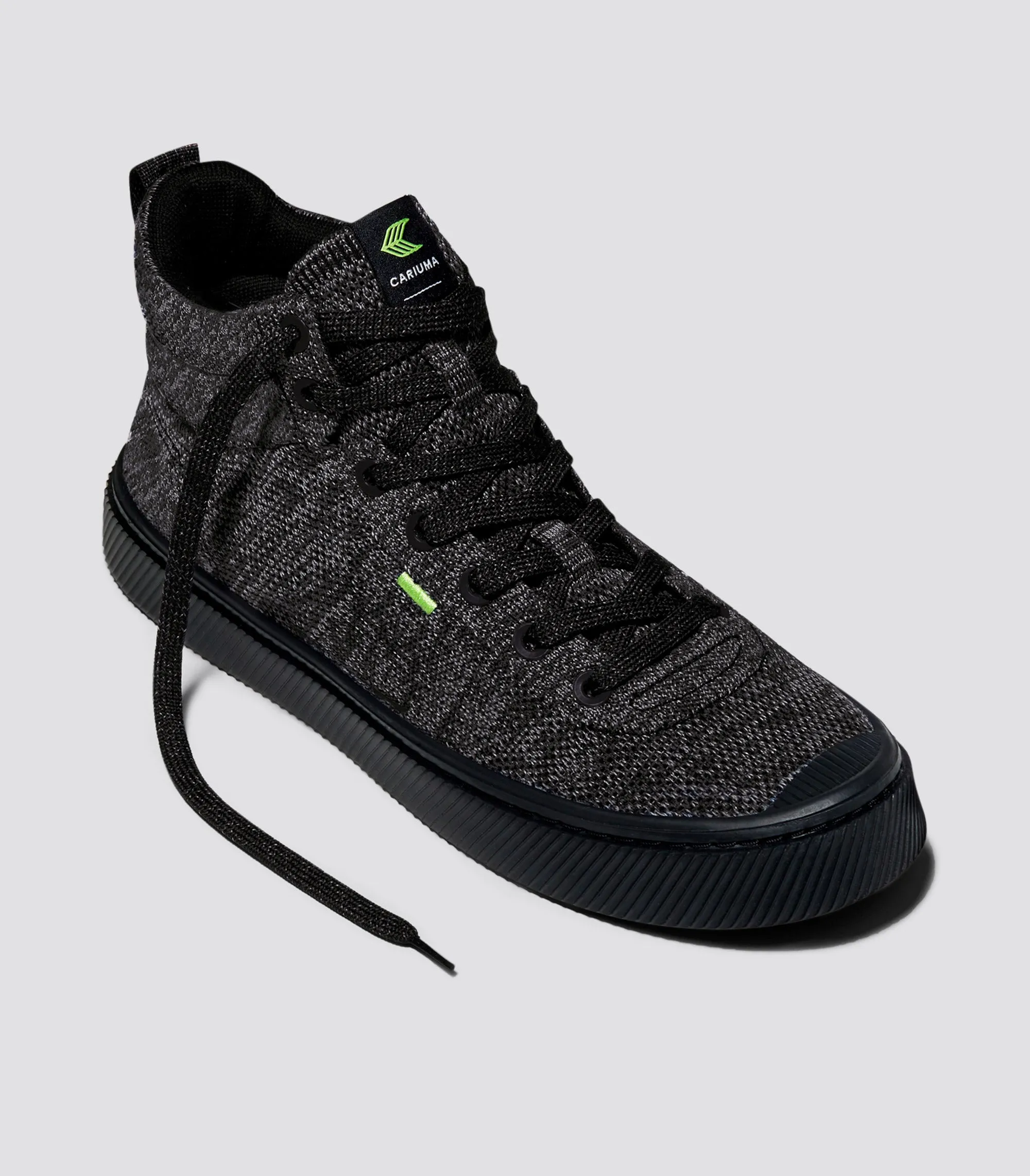 IBI High Stone Black Knit Sneaker Men